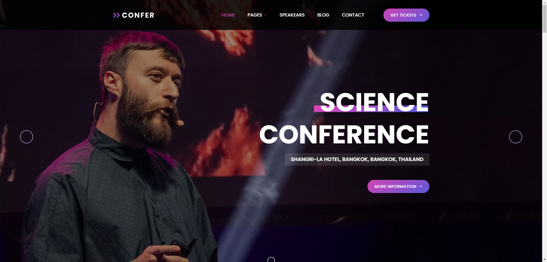 Confer - Conference & Event Business Template