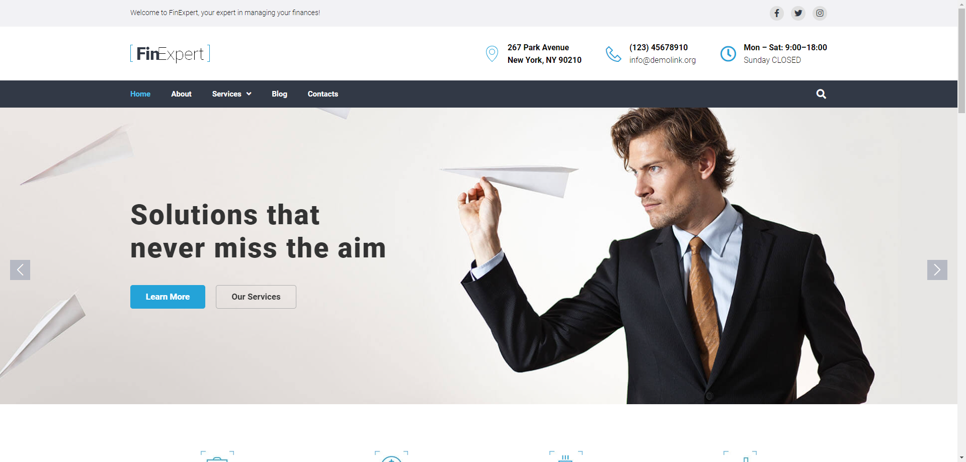 FinExpert - Financial Consulting Template