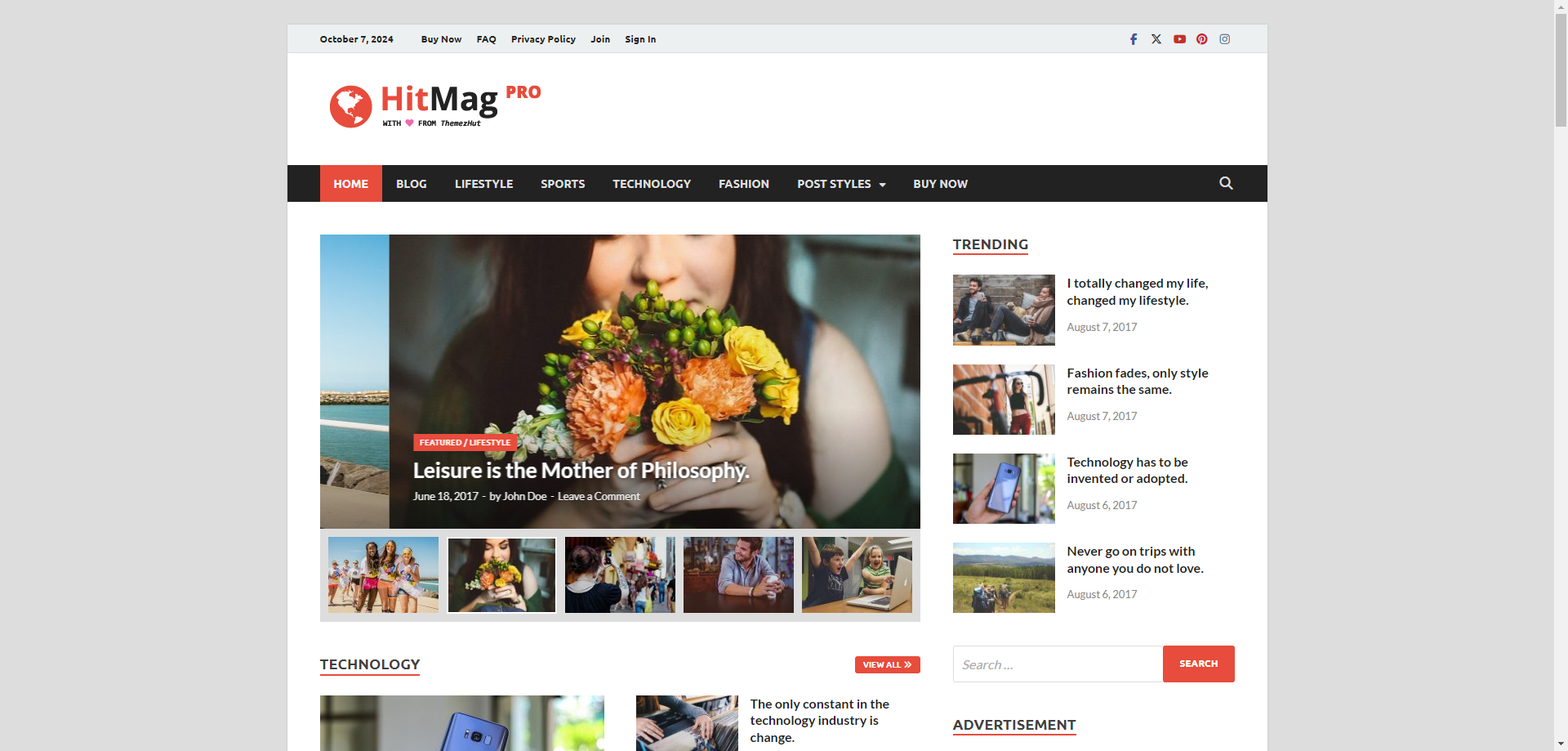 HitMag - Professional Magazine Template