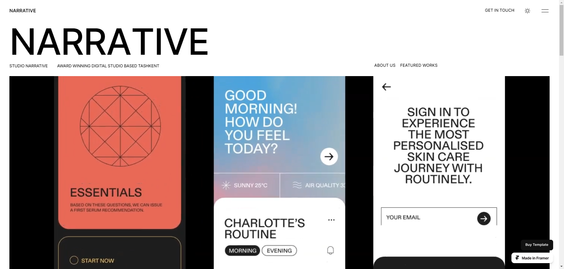 Narrative - Modern Portfolio Template